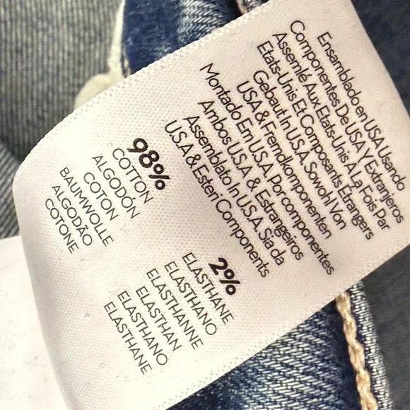 MOTHER The Pixie Dazzler Ankle Fray Straight Leg Jeans in Love Pop Size 26 CBK - Picture 8 of 12